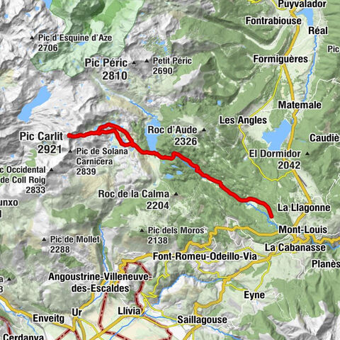 Refuge des Bouillouses - Pic Carlit - L'Accordéon - La Llagonne