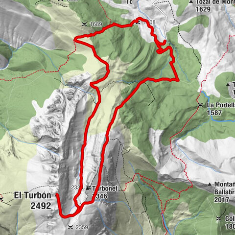 Font de la Múria - El Turbón - Turbón - Collada Porroduño