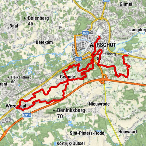 Aarschot - Kouterberg - Wijngaardberg - Brasserie 89