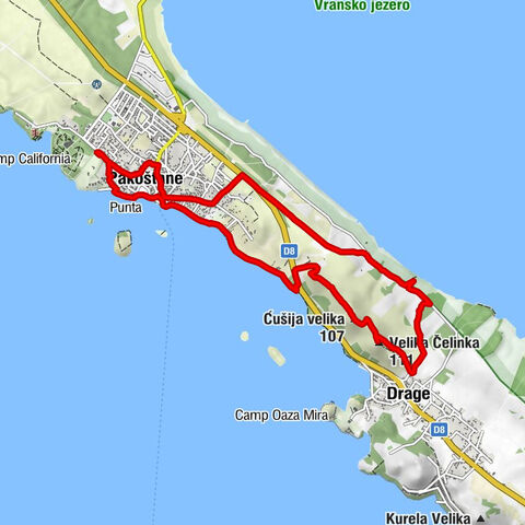 Zadarska županija - Ćušija velika - Velika Čelinka - Crkva Uzašašća Gospodinova