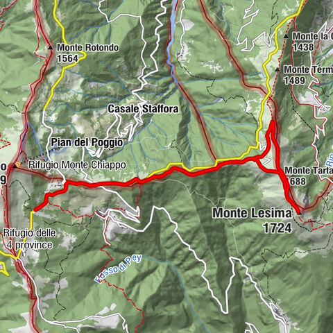 Zerba - Colle di Pej - Monte Tartago - Monte Lesima