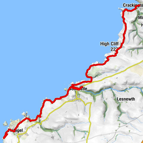 Crackington Haven - High Cliff - Seal hole - Tintagel