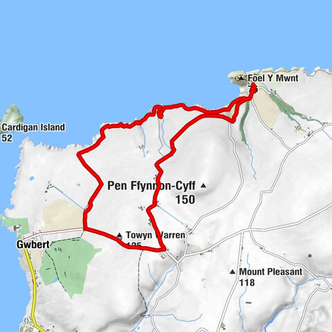 Mwnt - Towyn Warren - Ogof Filast - Holy Cross Church
