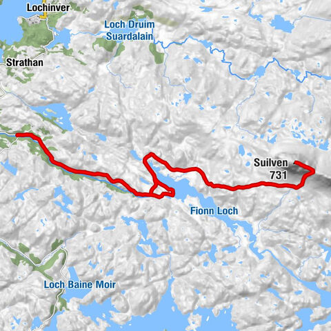 Highland - Falls of Kirkaig - Suilven