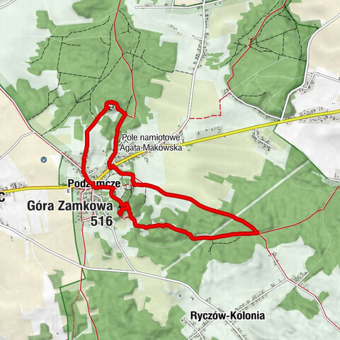 Góra Zamkowa - Podzamcze - Zuzanka