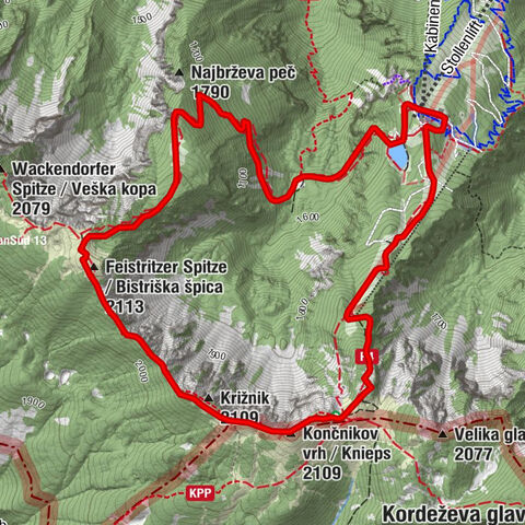 Tour supérieur de la Petzen