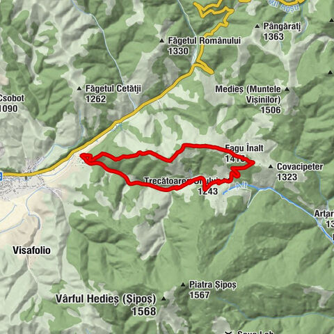 Gheorgheni - Trecătoarea Oltului - Fagu Înalt