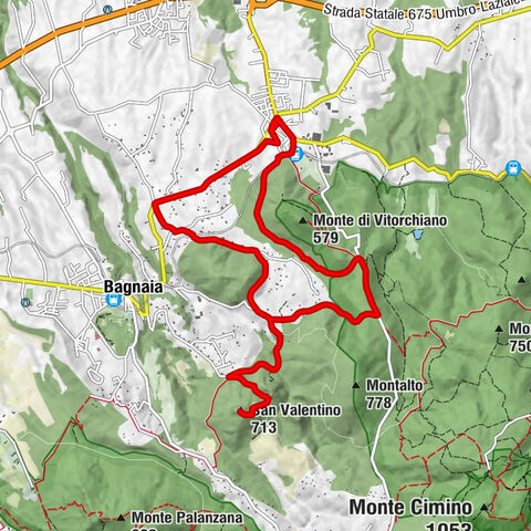 Vitorchiano - Pallone - Fontanile del Duca - San Valentino