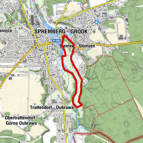 Spremberg - Slamen - Słomjeń - Spremberg - Grodk