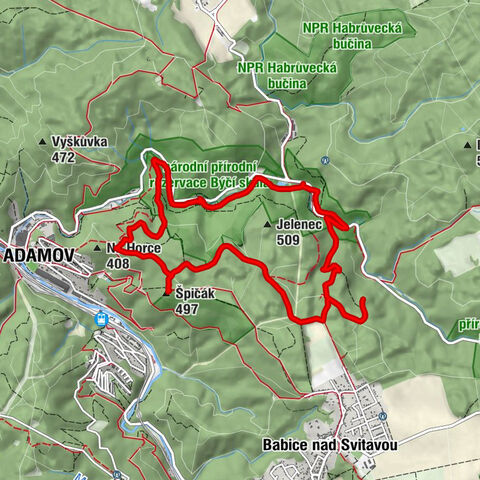 Tróbka velká - Švýcárna - Špičák - Tróbka malá