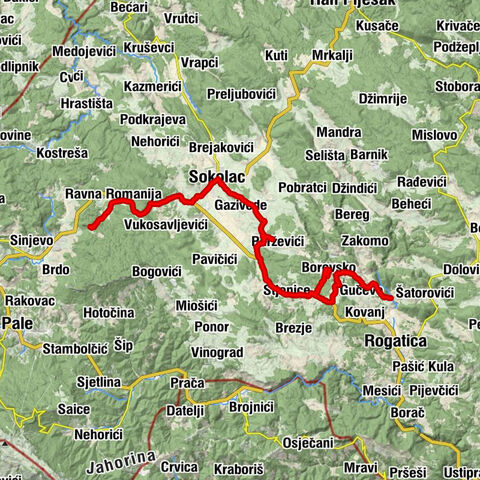 Planinarski dom Crvene stijene - Crkva Sv. Đorđa - Antonić - Ziličina