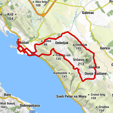 Sukošan - Konoba Anton - Jurjevići - Donje Raštane