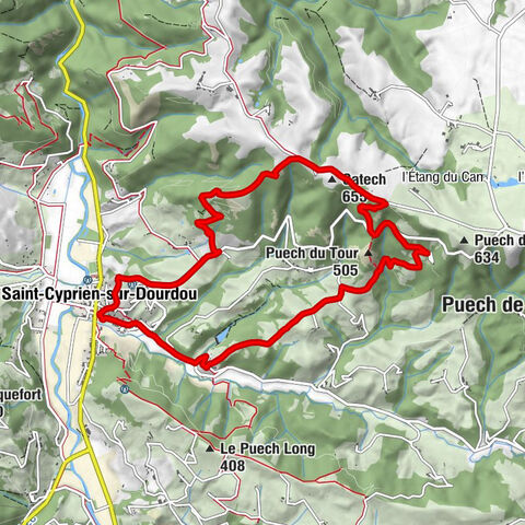 Auberge du Dourdou - Église Saint-Cyprien - Catech - Saint-Cyprien-sur-Dourdou