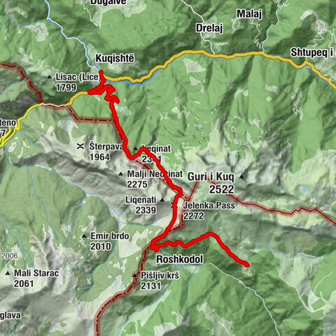 Shpella - Jelenka Pass - Velika podina - Zllonopoj