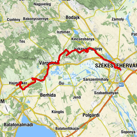 Szemináriumi templom - Baglyas-hegy - Péti-hegy - Hajmáskér