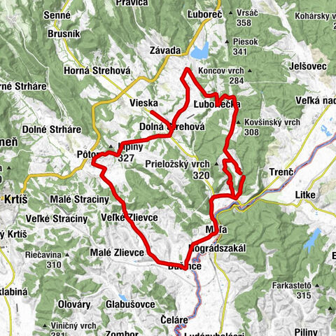 Zdola Malej Viesky - Evanjelický a. v. kostol - Kostol sv. Alžbety - Kostol sv. Mikuláša
