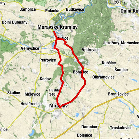 Moravský Krumlov - U Blondýny - Kostel sv. Vavřince - Denkova kaple