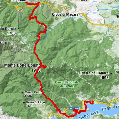 Camigliatello Silano - Monte Botte Donato - Monte Coppo - Lorica