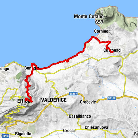 Santuario Maria Santissima di Custonaci - La villa - Baita CAI Erica - Erice