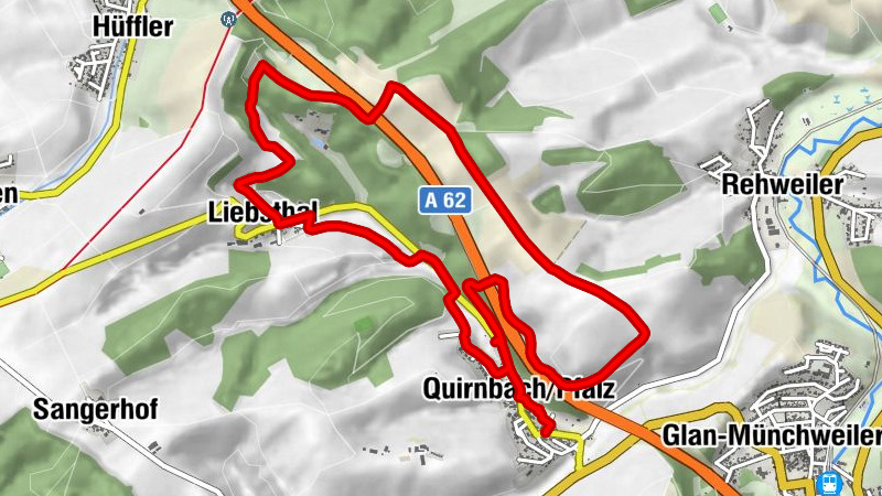 Quirnbach/Pfalz - Rehweiler - Liebsthal