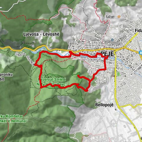 Pejë - Kroi Adem Kelmendit - Xhamia Sahat Kulla - Komuna e Pejës / Opština Peć