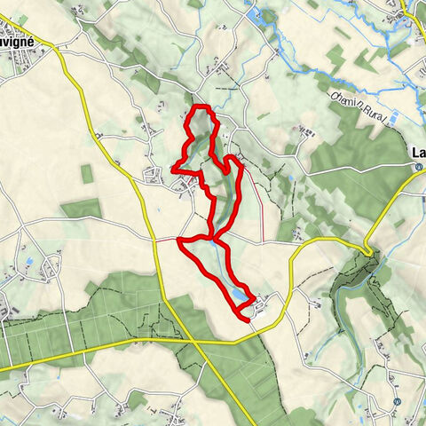 Souvigné - Le Paradis - La Pierrière - La Vallée