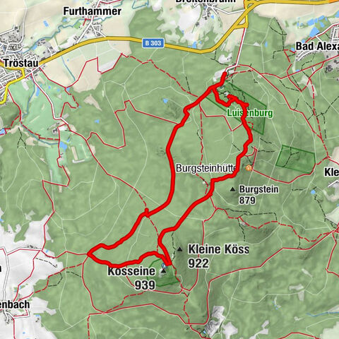 Apfelbrunnen - Burgsteinfelsen - Burgstein - Kösseine