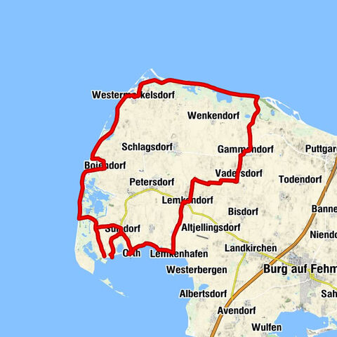 Fehmarn - Am Deich - Westermarkelsdorf - Bojendorf
