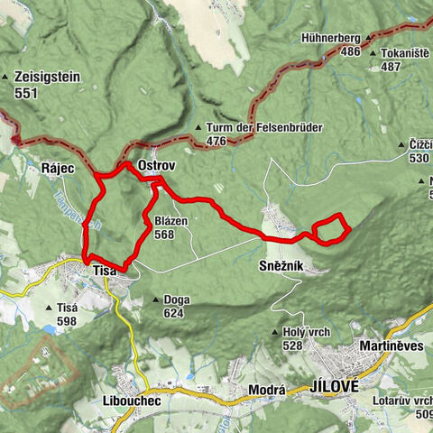 Strážce Tiských stěn - Blázen - Děčínský Sněžník - Tisá