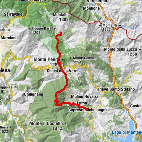 Biforco - Poggio Montopoli - Monte Foresto - Caprese Michelangelo