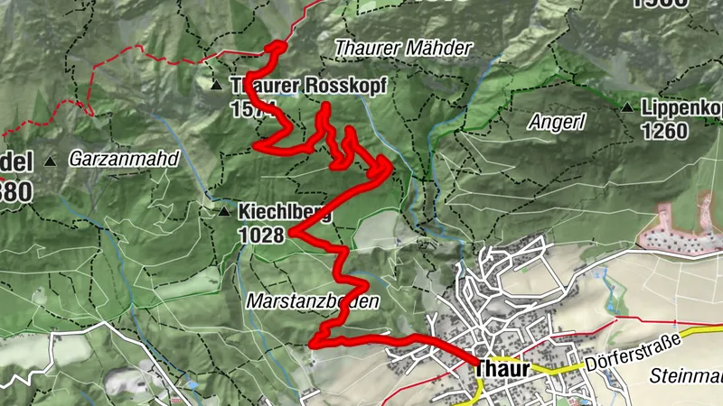 Parcours - Thaurer Alm route VTT 5063