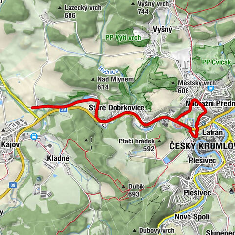 Český Krumlov - Restaurace V Oblouku - Dobrkovická jeskyně - Staré Dobrkovice