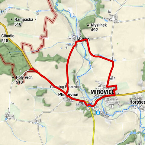 Plíškovice - Myslín - Mirovice