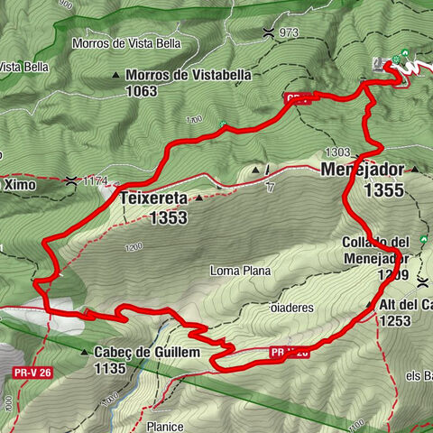 Santuari de la Font Roja - El Bagaje de la Font Roja - Cova Gelada - Alt del Canyo