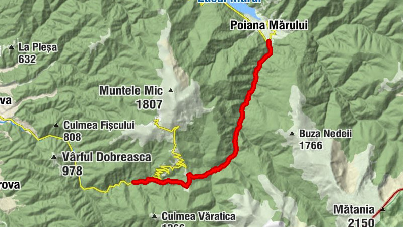 Zăvoi - Cascada Valea Oltenei (Șucu) - Mina - Izvor apa