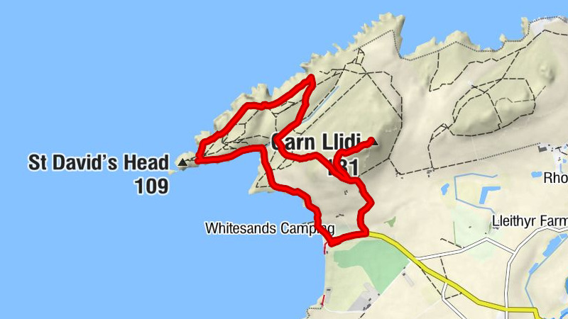 St Davids - Carn Llidi - St David's Head - St. David's and the Cathedral Close