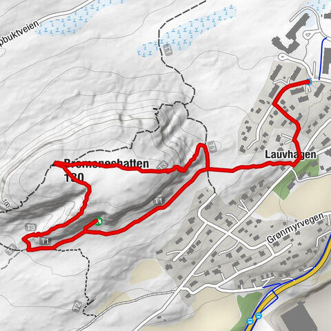 Bremsnes - Lauvhagen - Bremsneshatten - Averøy
