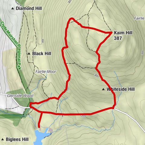Glenburn Waterfall - Kaim Hill