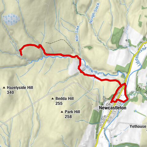 Newcastleton - Blackburn - Hog Gill Spout - Blackburn Falls