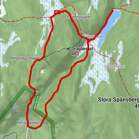 Bergslagsplan - Dragbergsstugorna - Bergslagsstugan