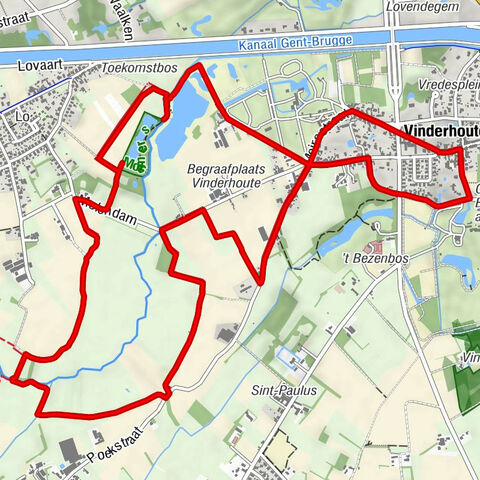 Vinderhoute - Sint-Annakapel - Sint-Bavokerk