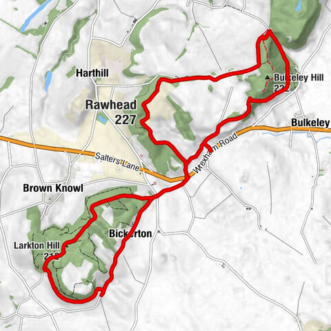 Harthill - Rawhead - Larkton Hill - Bickerton