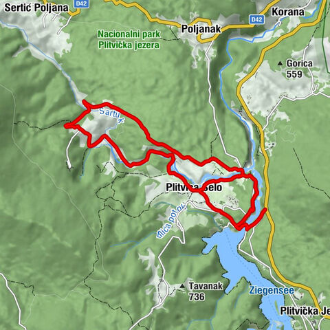 Milanovački slap - Slap Milke Trnine - Velike kaskade - Plitvica Selo