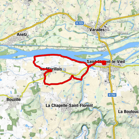 Saint-Florent-le-Vieil - Saint-Nicolas - Les Terrases de l'Èvre - Église Saint-Jean-Baptiste