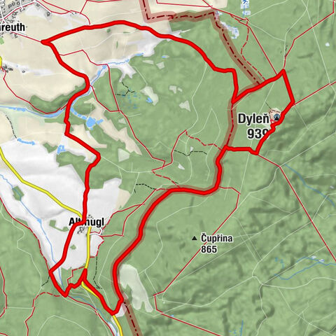 Nové Mohelno - Dyleň - Altmugler Sonne - Bad Neualbenreuth