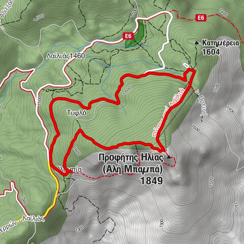 Κατημέρεια - Προφήτης Ηλίας (Αλή Μπαμπά) - Ορειβατικό Καταφύγιο - Δήμος Σερρών