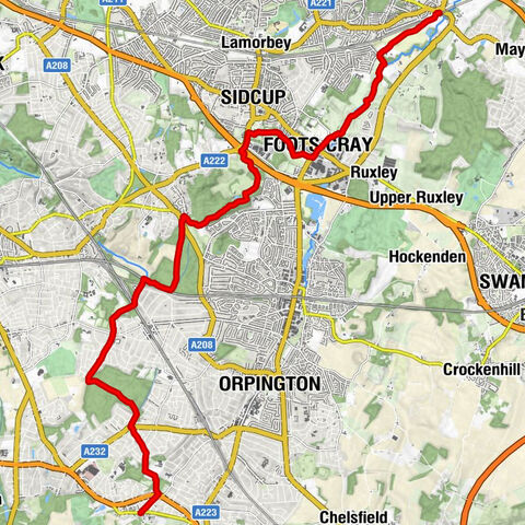 Bexley - Foots Cray - Sidcup - Farnborough
