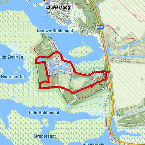 Lauwersoog - Uitzichtheuvel Achter de Zwarten - Hemelplatvorm Achter de Zwarten