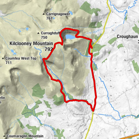 Kilclooney - Kilclooney Mountain - Knockaunapeebra - Kilcomeragh