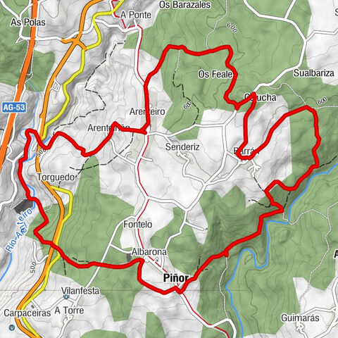 Arenteiro - Arenteiriño - Torguedo - Albarona